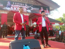 Kampanye Akbar Pasangan Mualem dan MANDIRI Merahkan Lapangan Merdeka Langsa