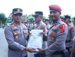 Kapolres Aceh Utara Cek Kaporlap dan Kebutuhan Personel Pengamanan TPS