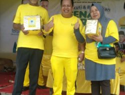 “HUT Ke-60 Partai Golkar Gelar Senam Sehat di Alun-alun Sipirok Tapanuli Selatan”