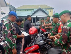 Kodim 0103/Aceh Utara Cek Kendaraan Pribadi Milik Prajurit, Ini Tujuannya
