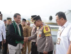 Tiba di Aceh Utara, Wakapolres Sambut Kunker Menteri Pertanian RI