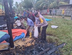 Duka Sore Hari, Satu Unit Rumah di Lhoksukon Ludes Terbakar
