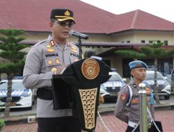 Polres Aceh Utara Apel Gelar Pasukan Operasi Lilin Seulawah 2024
