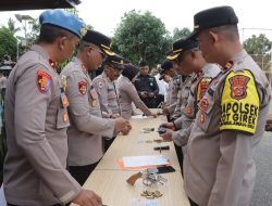 Polres Aceh Utara Gelar Pemeriksaan Senpi Dinas, 23 Unit Ditarik dan Digudangkan