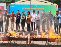 Total 2.7 Miliyar BMMN di Musnahkan Bea Cukai Langsa