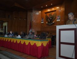 Rapat Paripurna DPRD Kabupaten Asahan Dalam Acara Pengumuman Usulan Penetapan Pemberhentian Bupati dan Wakil Bupati Asahan
