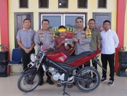 Polres Aceh Utara Ringkus Dua Pelaku Curanmor Bersama Sepmor Curian