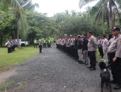 Polres Lampung Selatan Terjunkan 158 Personel Amankan Penetapan Pasangan Bupati dan Wakil Bupati Terpilih