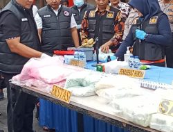Sebanyak 42,06 Kg Sabu dan 85.500 Butir Pil Ekstasi Dimusnahkan Polres Asahan
