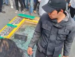Gerakan Pemuda Ansor Geruduk Lokasi Arena Perjudian Game Zone di Asahan