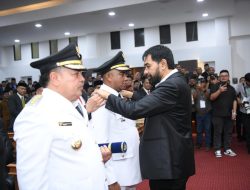 Gubernur Aceh Lantik DR. Teuku Raja Keumangan, SH, MH dan Raja Sayang sebagai Bupati dan Wakil Bupati Nagan Raya Periode 2025-2030