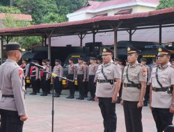 Polres Aceh Selatan Gelar Upacara Sertijab Kasat Samapta dan Kapolsek Bakongan Timur