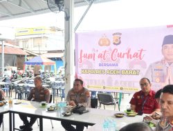 Jumat Curhat Bersama Kapolres Aceh Barat, Wartawan Diajak Sampaikan Aspirasi Langsung