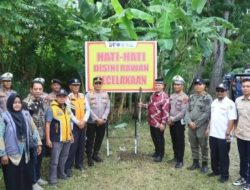 Cegah Lakalantas, Kapolres Aceh Utara Bersama Bupati Turun Langsung Pasang Spanduk Himbauan