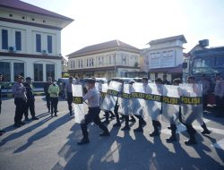 Siaga Hadapi Unjuk Rasa, Polres Lhokseumawe Gelar Pelatihan Dalmas