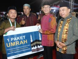 Kafilah Kecamatan Sayur Matinggi Juara Umum MTQ Ke-57 Tapanuli Selatan Di Kecamatan Saipar Dolok Hole