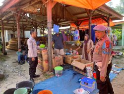 Polsek Pesisir Utara Gelar Patroli Dan Pengaturan Lalu Lintas Amankan Kegiatan Masyarakat di Pasar Melsom