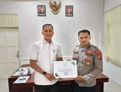Kembali Terima Penghargaan, Ipda Irvan Diapresiasi Camat Tanah Jambo Aye