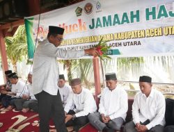 Keluarga Besar Kemenag Aceh Utara Peusijuek JCH, Kloter 2 Berangkat 19 Mei 2025
