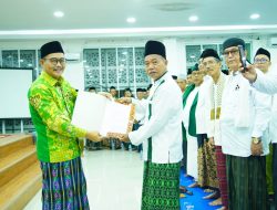 Hadiri Halal Bihalal dan Pelantikan MWCNU, Pesan Wabup Rohman : Bekerjalah Dengan Penuh Tanggungjawab