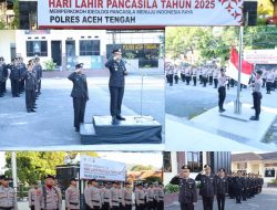 Polres Aceh Tengah Peringati Hari Lahir Pancasila ke-80 dengan Semangat Kebangsaan
