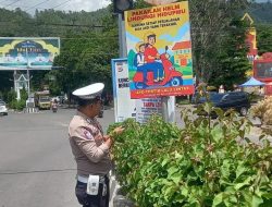 Tekan Angka Kecelakaan, Satlantas Polres Aceh Tengah Pasang Baleho dan Spanduk Himbauan di Sejumlah Titik Strategis