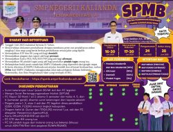 Resmi Dibuka! Sistem Penerimaan Murid Baru SMPN 1 Kalianda 2025/2026: Ini Jalur dan Persyaratann