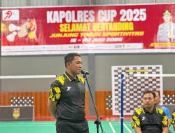242 Peserta dari 7 Kabupaten/Kota Semarakkan Turnamen Badminton HUT Bhayangkara