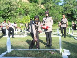 Jelang Puncak Hari Bhayangkara ke-79, Polres Aceh Utara Hadiri Ziarah Rombongan di TMP
