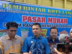 “Walikota Langsa Tinjau Pasar Murah Digelar Diskoperindagkop dan UKM”