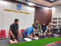 “Pemko Langsa Bersama CEO The Master MOU Program Bimbingan dan Latihan Siswa Tamtama dan Bintara TNI AD”