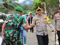 Kapolres Aceh Tengah Hadiri Upacara Penyambutan Personel Brigif 90 dan Yonif TP 854