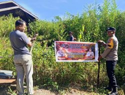 Cegah Karhutla Polres Aceh Tengah Gencar Sosialisasi dan Pasang Spanduk Imbauan