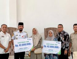 Pemkab Aceh Timur Kolaborasi BPJS Ketenagakerjaan, Serahkan Santunan JKM