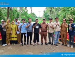 Aksi Warga Karang Raja Cat Jembatan Rusak, Dapat Apresiasi Plt Camat Merbau Mataram