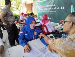 HUT Bank Aceh Ke-52, IWO Aceh Selatan Ikuti Donor Darah