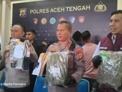 Escobar dan Istri Ditangkap Polisi Satres Narkoba Aceh Tengah
