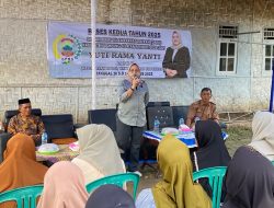 Yuti Rama Yanti Ketua Komisi III DPRD Lamsel Fraksi Partai Gerindra, Gelar Reses Di Desa Sukabakti Palas