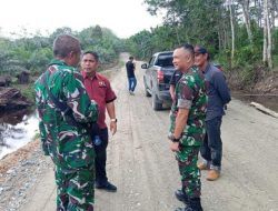 Kadis PUPR dan Dandim 0105/Abar Cek Finishing Pengerjaan Ruas Jalan Cot Murong-Seumuleng