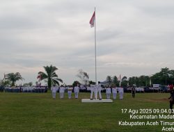 Upacara HUT RI Ke-80 di Kecamatan Madat Berlangsung Sukses, Anggota Dewan Absen