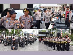Kapolres Aceh Tengah Pimpin Pergelaran Alat dan Latihan Dalmas, Perkuat Kesiapsiagaan Personel