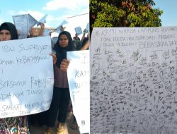 Ratusan Warga Masyarakat Dapil 6 Kecamatan Tanjung Sari Meminta Di Bebaskan Tanpa Syarat
