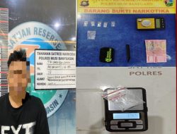 Letakkan Sabu di Bawah Kasur, Seorang Pria Desa Sri Gunung ditangkap Satresnarkoba Polres Muba