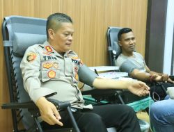 Aksi Kemanusiaan Jelang HUT Humas Polri, Polres Aceh Utara Sumbang Puluhan Kantung Darah